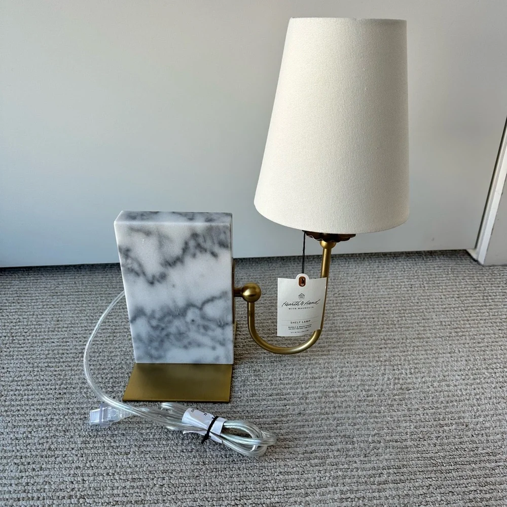Hearth & Hand with Magnolia Marble Book Shelf Lamp - Picture 2 of 8